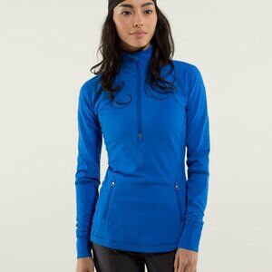 Lululemon Race With Grace 1/2 Zip Baroque Blue Pullover Women's